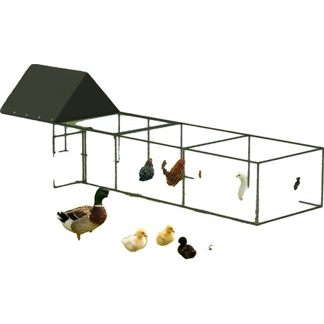 Hühnerstall, Eingangsgestaltung, Raubtierschutz, schwarz (1/2)
