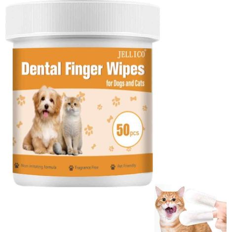 50 lingettes nettoyantes pour oreilles chiens chats, apaisantes, désodorisantes, sans parfum, pour soins auriculaires quotidiens (1/5)