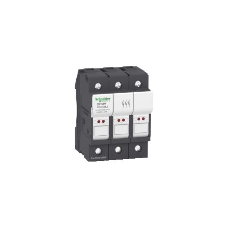 Portafusibile TeSys DF 25A - fusibile 8,5x31,5 3P con LED - DF83V