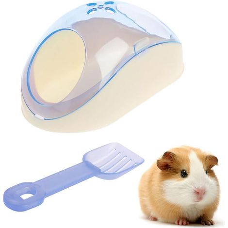 Plateau de baignoire en plastique avec pelle pour hamster Guinée Pig Ferret Chinchilla (1/5)