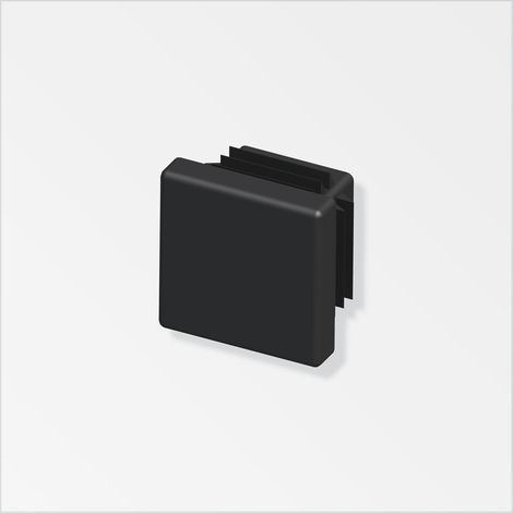 tappo quadrato a lamelle 15.5 pe nero 2 pezzi. (1/2)