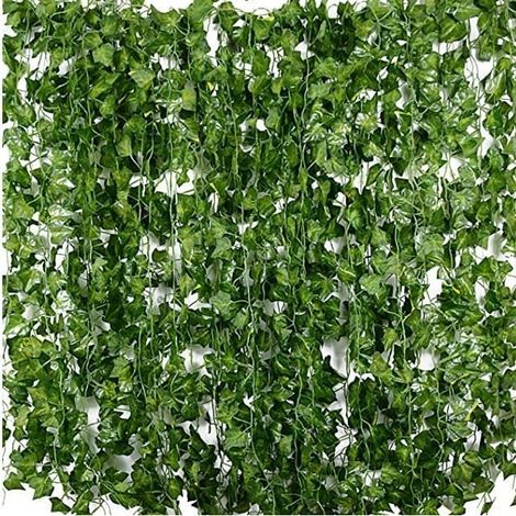 24pcs2m Lierre Plantes Artificielle Guirlande Exterieur Décoration pour Mariage, Jardin, Bureau (1/4)