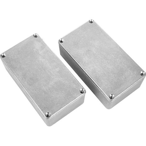2 Stück 125B/1590N1 Aluminiumkoffer für Gitarren-Stompbox und Pedale (1/5)