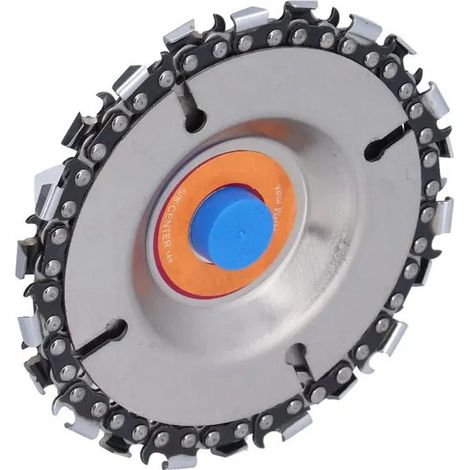 Disque chaîne bois 4″ 22 dents pour meuleuse 100/115 mm – Découpe et sculpture du bois (1/5)