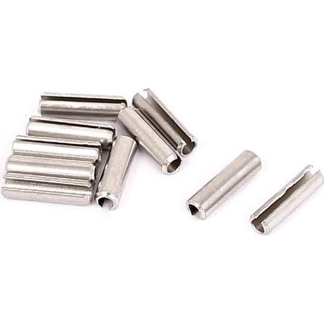 Goupille à Ressort Fendue M2 x 8 mm en acier inoxydable 304 Rouleau Cheville broche 10pcs (1/2)