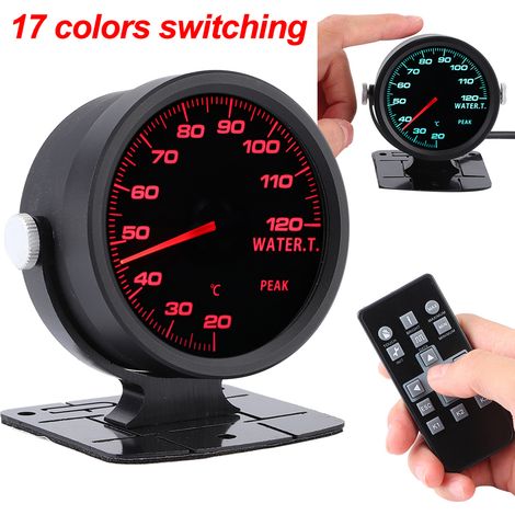 Manomètre de température d'eau CAMMUS Racing 60 mm teinté 17 couleurs OBD2 Instrument mécanique (1/5)