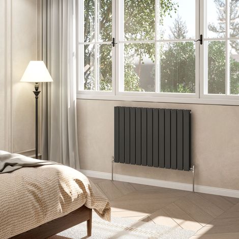 AVER-GROWTH Flat Panel Double Designer Radiator Central Heating Rads 600x884mm Anthracite (1/5)