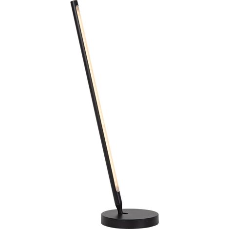 Lampe de table rotative dimmable 3 steps noire - lucide - finan