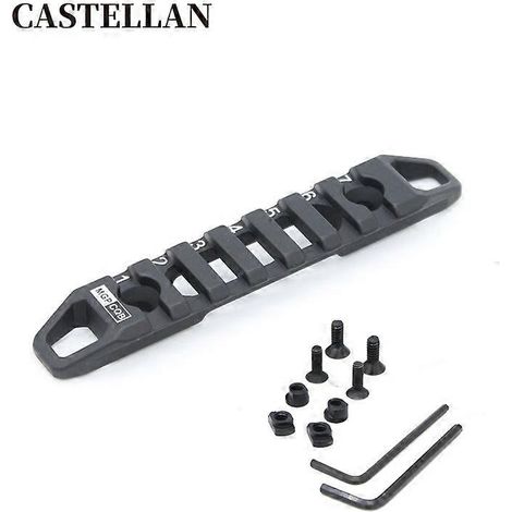 Rails multifonctionnels en aluminium massif compatibles M-LOK et Keymod (noir) 3 emplacements 7 emplacements 11 emplacements ( ) (1/4)