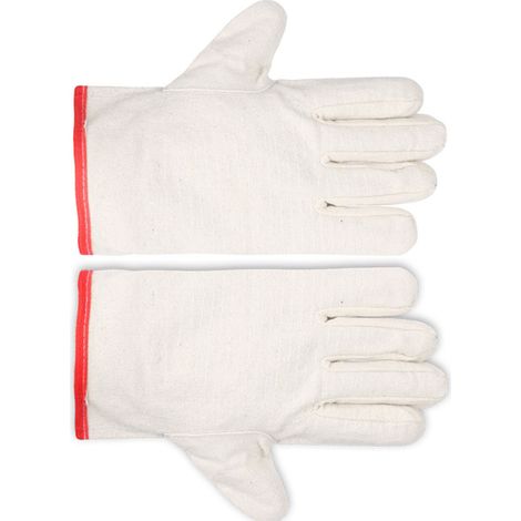 10 paires de gants en toile, 24 fils, double couche, résistants à l'usure, gants de sécurité de soudage épais (1/5)
