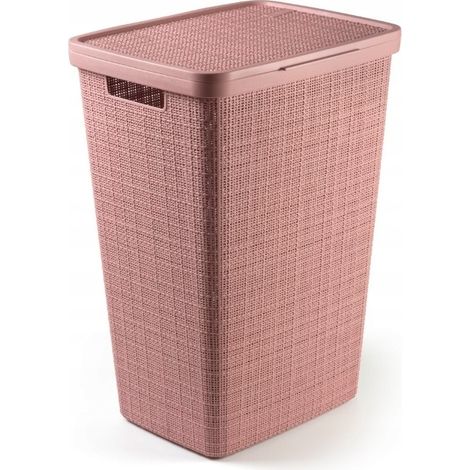 CURVER Cesto Para La Ropa Yute Rosa Amanecer 58L 43X34Xh58.2Cm (1/5)