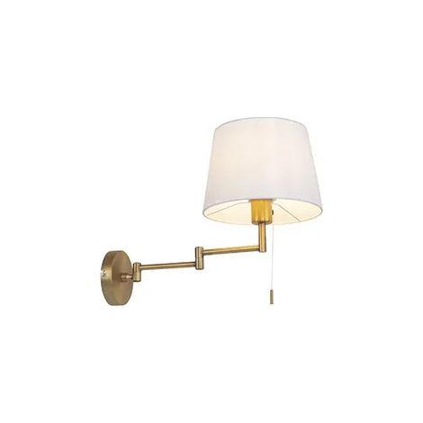 Applique murale orientable Ladas – bras pivotant – 1 ampoule – longueur 25 cm – finition bronze – design contemporain – luminaire d'intérieur pour séjour, chambre, cuisine ou salle à manger (1/3)