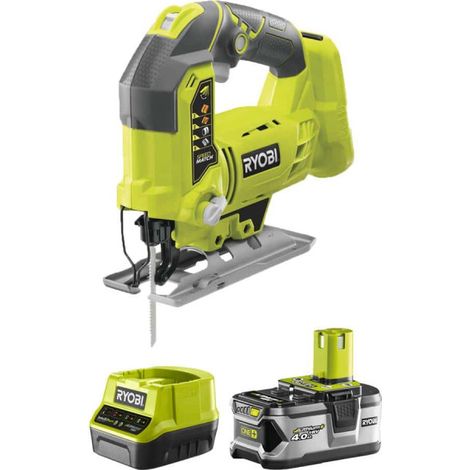 RYOBI Pack 18V OnePlus Jigsaw R18JS-0 - 1 batteria 5.0Ah - 1 caricabatterie veloce 2.0Ah RC18120-150