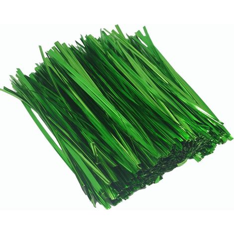 Attache De Jardinage - 15 Cm - Fils Métalliques Gainés De Plastique - Pour Plantes Et Câbles - 800 Pièces (1/5)