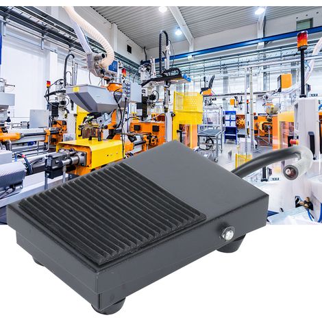 Lot de 2 pédales de commande TFS-1 à réarmement automatique avec câble de 24 cm, 250 V, 10 A (1/5)