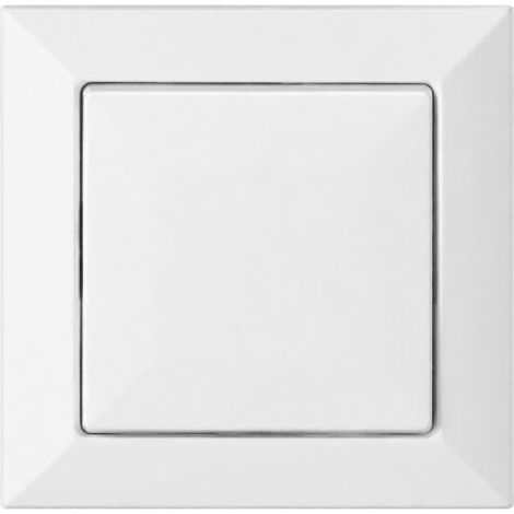 Interrupteur Mural Simple Encastré 10A - Blanc mat - SILAMP