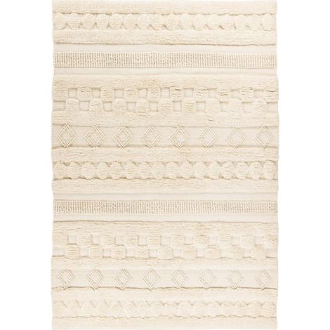 Tapis Bohème Fait à la Main "Bohist" Naturel 80 x 150 cm (1/4)
