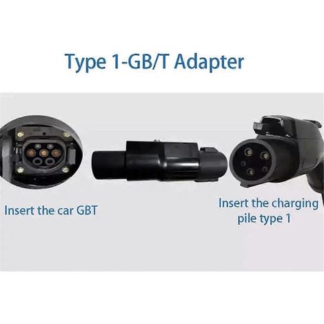 Type1 jusqu'à l'adaptateur GBT 32A 1P/Denna adaptateur utilisé pour la connexion GBT vers J1772 Type 1 EV