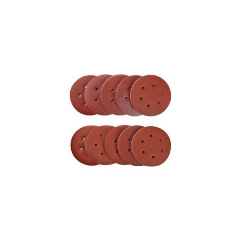 100 Pièces 150mm disques abrasifs Disque de Ponçage Disques Abrasifs 40/80/120/180/320/600/800/1000/1500/2000 Grain Idéal pour Poncer/Polir/Dérouiller pour ponceuse excentrique de 6 trous (1/4)