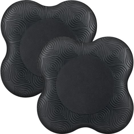 Yoga Knee Pads, 2 Pieces, Yoga Knee Pad, Non-Slip Black 20 x 20 cm, for Yoga, Stretching, Protecting Knees and Elbows, Suitable for Yoga, Pilates (1/5)