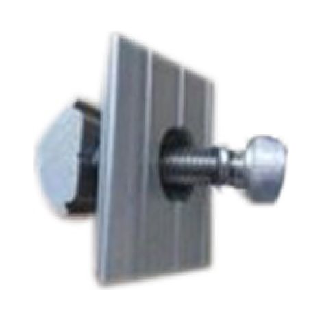 Abrazaderas centrales de aluminio V-TAC para la fijación de módulos fotovoltaicos (8 unidades)