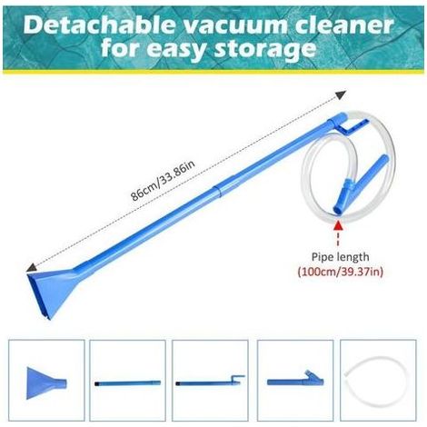 Aspirateur de Spa pour Jacuzzi, Aspirateur de Piscine Manuel, Nettoyeur de Spa sans Fil démonté pour l'herbe Sale et Autres Débris (1/5)