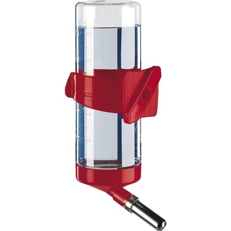 1 Gourde pour rongeurs, 300 ml, fixation sur grille, pour cochons d'Inde et rats, couleur aléatoire (1/5)