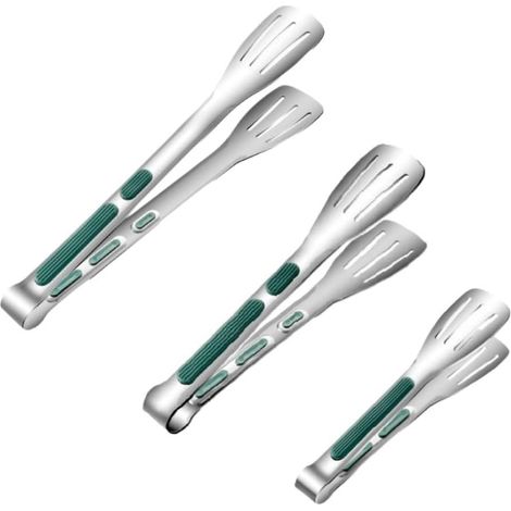 Pinces de cuisine Huakai - Acier inoxydable, longues, robustes et ergonomiques. (1/5)