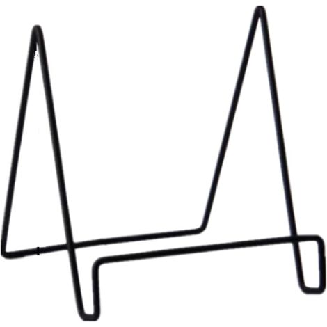 Support de bureau pour livre de cuisine en acier inoxydable Noir (1/3)