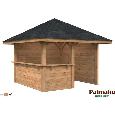 Abri de jardin en bois Bianca 8,3 m2 Set 103 Traité Marron (1/4)