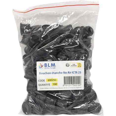 Embout étanche ICTA 25 – Pour tubes flexibles – Caoutchouc ignifugé 850°C – Non propagateur de flamme – BLM