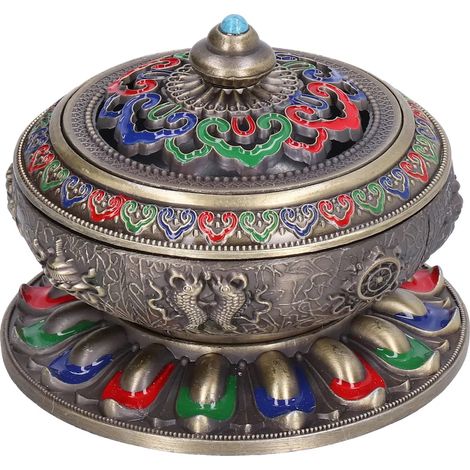 Brûleur d'encens, porte-bâtonnets d'encens, brûleur à spirales d'encens, récupérateur de cendres pour bâtonnets d'encens, décoration intérieure (1/5)