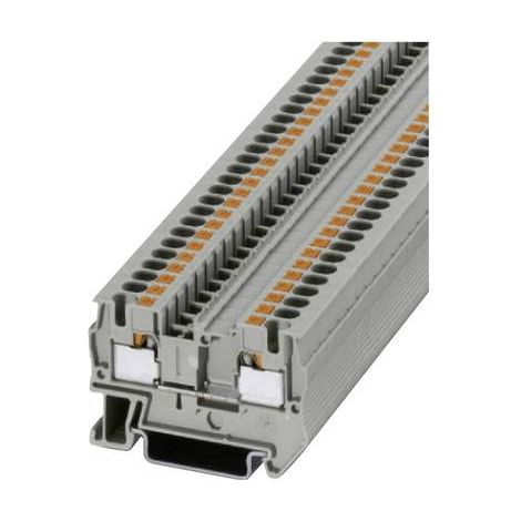 Phoenix – Bloc de jonction de traversée 0.2 – 6mm² enfichable – Couleur gris – Courant 32A – Température -60°C à +110°C – Prix pour paquet de 5 (1/2)