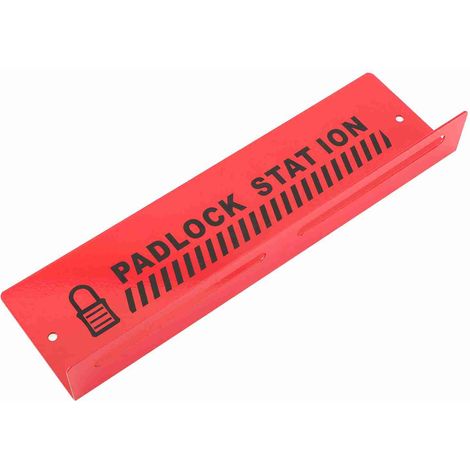 Station de consignation/déconsignation murale en acier rouge avec alarme et rappel pour poste de travail de gestion (1/5)