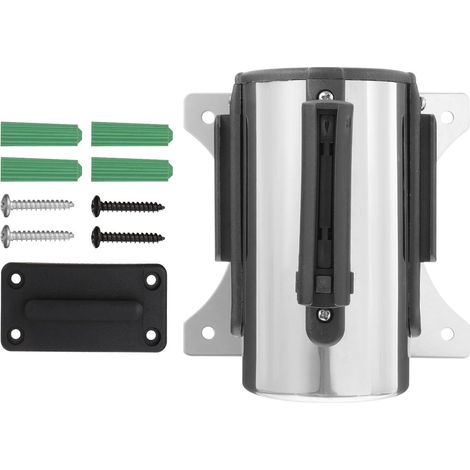 Barrière Rétractable Ceinture Fixée Mur Résistante à L'usure en Acier Inoxydable et Attrayante Visuellement, pour Hôtels et Expositions (1/5)