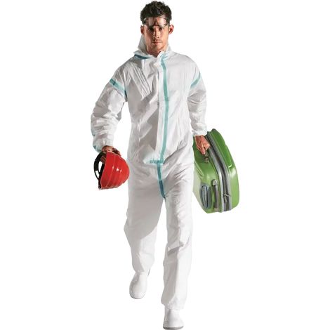 SIR SAFETY SYSTEM VIRUS 8700 Combinaison de protection chimique jetable blanc Taille XXL