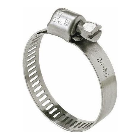 Colliers de serrage inox W4 bande ajourée 12.7 mm. diamètre de serrage minimum 32-maximum 52 mm. boîte de 10 pièces - NORMA GROUP