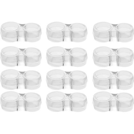 Protection poignee porte - lot de 12 protège poignée porte double transparents et protege mur pour poignée de fenêtre pour protéger contre les marques (1/5)