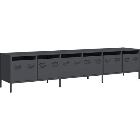 Maison Exclusive - TV-Schrank Anthrazit 202x39x43,5 cm Kaltgewalz