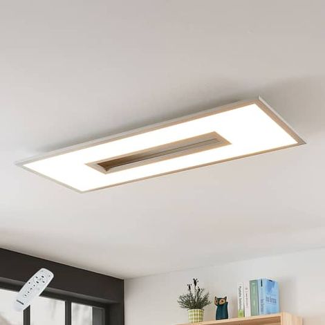 [NEUWERTIG] Lucande Led Deckenlampe Durun Deckenlampe Lampe Dimmbar Cct Eckig 96 Cm Licht B-Ware