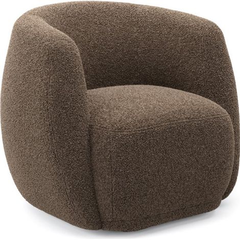 Clay Indoor Tub Chair - Sherpa - L79.5 x W82 x H72 cm - Syrup - Flat Pack