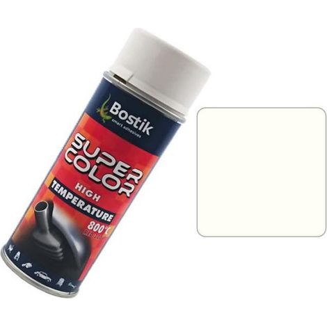 Peinture En Aérosol Haute Température - Résine De Silicone - Résiste Jusqu'à 800 °C - Pour Acier Métal Pierre Céramique - Blanc - 400 Ml (1/4)