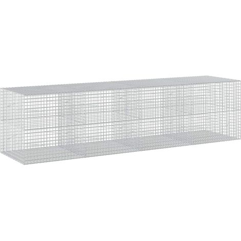 Gabione mit 5 mm Draht und 5x5 cm Maschen 400x100x100 cm vidaXL