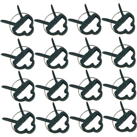 Lot de 80 clips de jardin en plastique, clips de support pour plantes et fleurs, taille L, clips pour tomates, clips pour tiges (1/5)