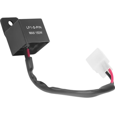 Relais clignotant LED 12 V 150 W à 2 broches avec câble pour clignotant de moto (1/5)