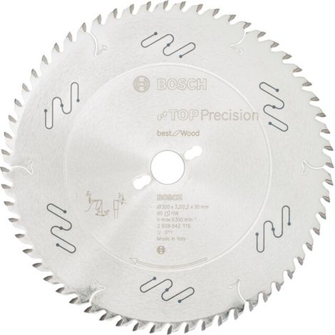 Lame de scie circulaire Top Precision, idéale pour le bois, 300 x 30 x 3,2 mm, 60 (1/5)