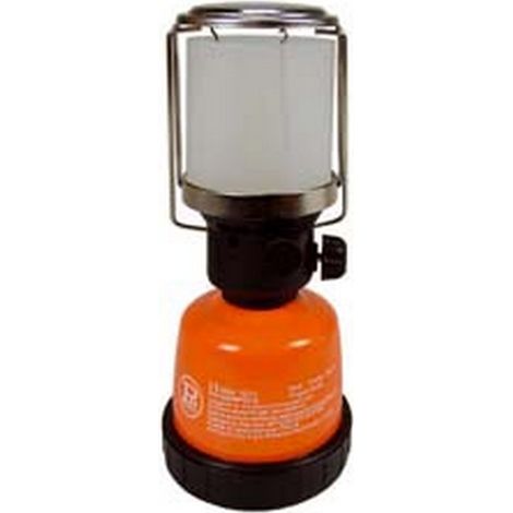 1PZ LAMPADA GAS CAMPING IN METALLO ACCENSIONE NORMALE supporto in metallo, accensione normale