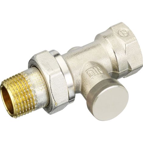 Valvola di ritorno dritta RLV-S 15 per la chiusura individuale del radiatore durante il funzionamento o la ristrutturazione (1/2)