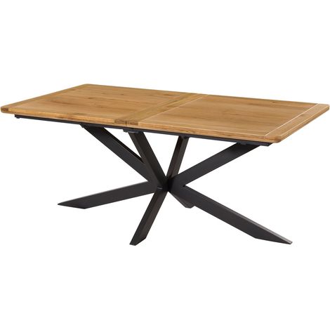 Tavolo da pranzo Quercia naturale oliato 200x100 cm smontato STARNBERG 32 (1/4)