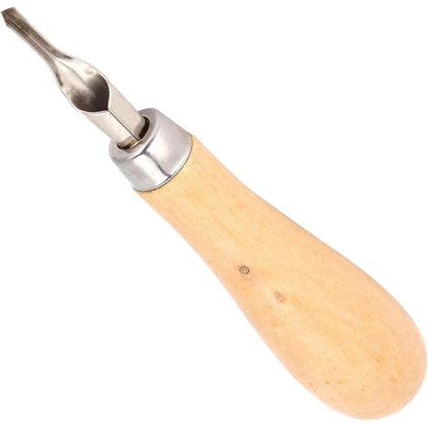 Set di coltelli da taglio per linoleum (2 pezzi) - Strumenti per intagliare e modellare - Perfetti per la lavorazione del legno - Progetti con timbri in gomma - Pratici coltelli da taglio (1/5)